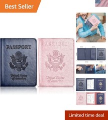 Compact Faux Leather Passport Holder Set – Stylish Travel Accessory for All