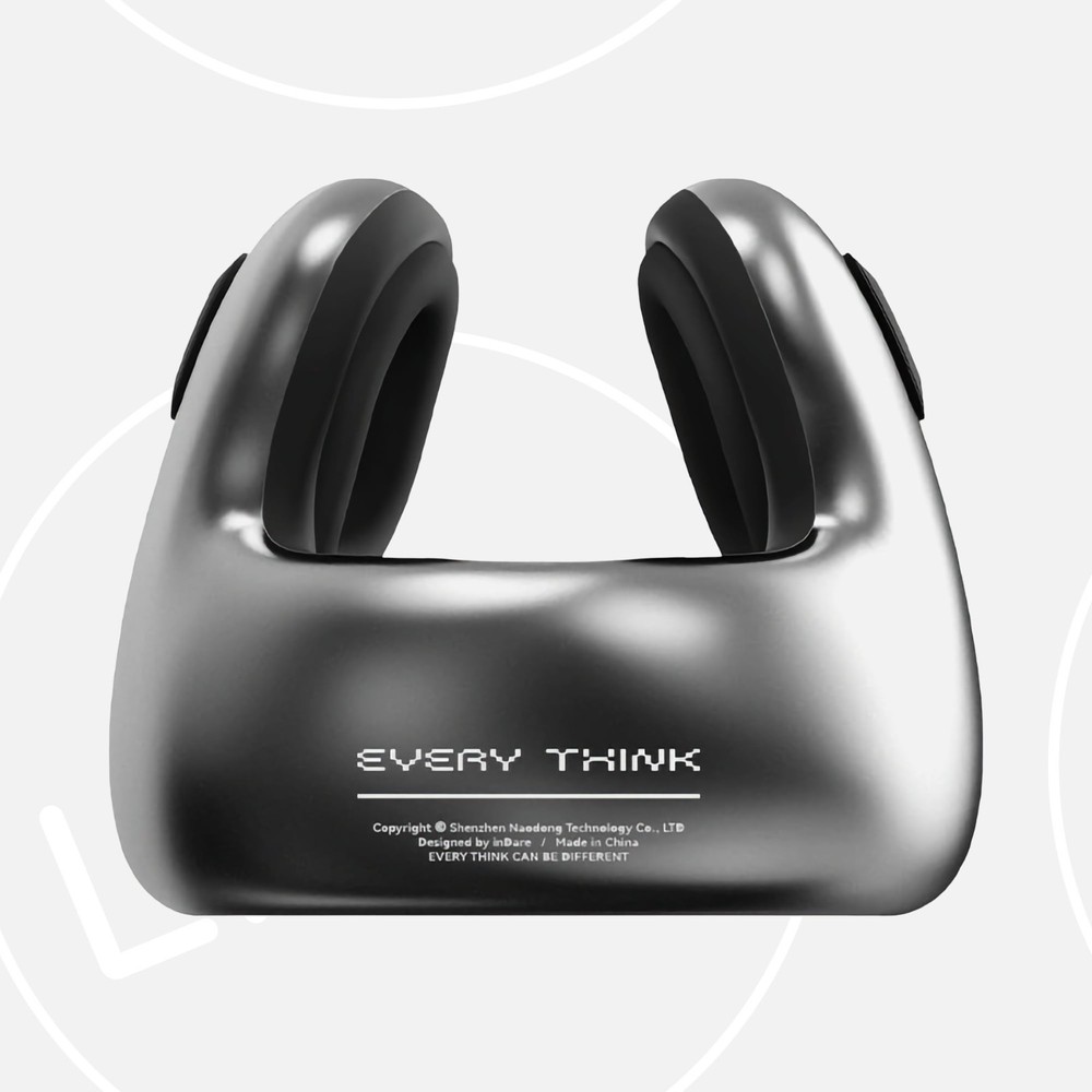 EVERYTHINK E2 Travel Neck Pillow, Light Gray | U Memory Foam Airplane Car Travel