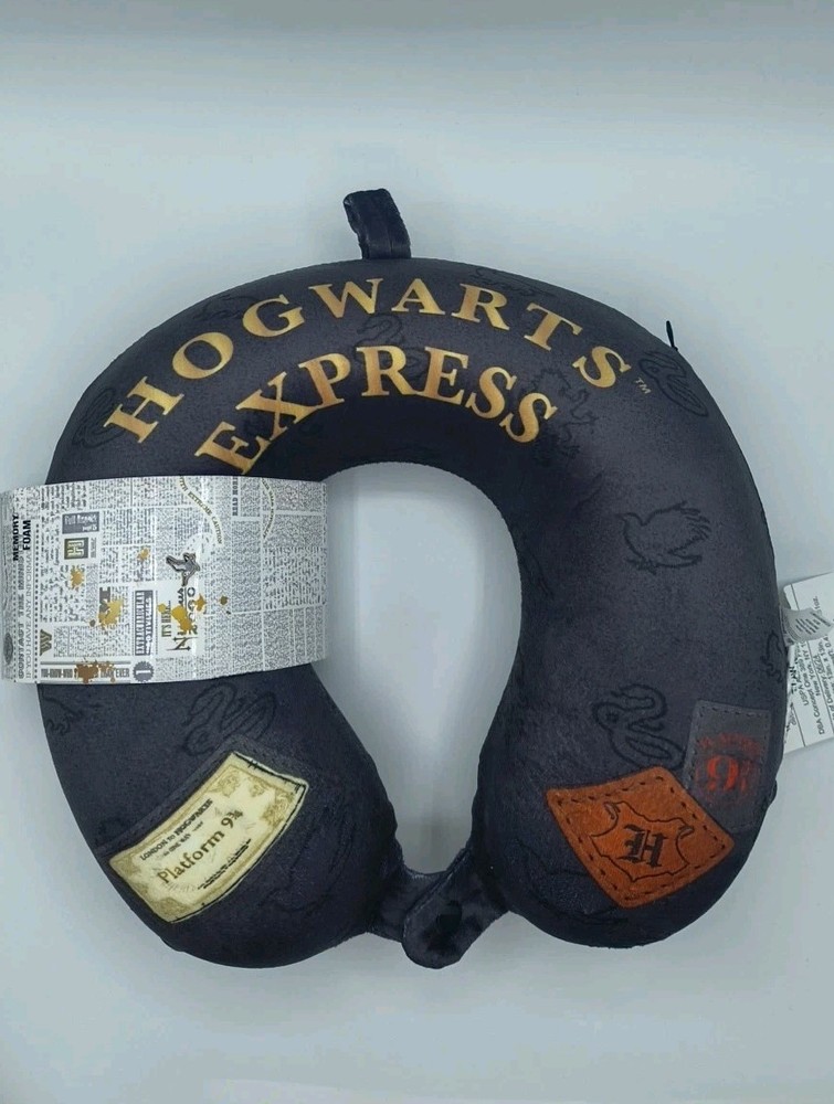 Hogwarts Express Travel Neck Pillow Harry Potter Wizarding World Gray