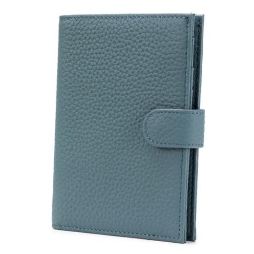 Leather RFID Blocking Slim Passport Holder for Travel Women | Multiple