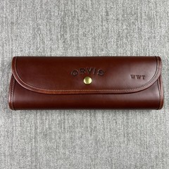 Orvis Galco Leather Road Atlas Map Holder Travel Case WWT Monogram