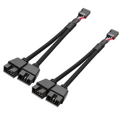 SinLoon 2 Pack Motherboard USB 2.0 9Pin Header Splitter 9 Pin USB 2.0 Female …
