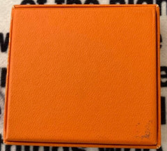 HERMES Charm Cadena Earth Padlock Silver Tone 2001 Limited Edition with Box