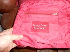 LUXURY TRAVEL BLANKET Maroon and Plaid