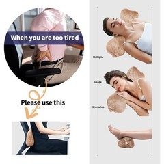 Adjustable Neck Support Pillow Recliner Headrest Lumbar Cushion Travel Armrest