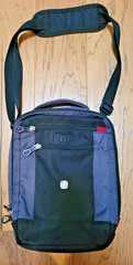 Victorinox SwissArmy Vertical Deluxe Travel Companion 3 Way Carry Crossbody Blk