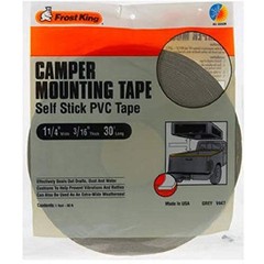 Frost King V447H Camper Mounting Tape 1-1/4-Inch by Grey, Gray|Grays