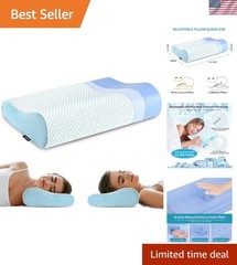 Memory Foam Pillow Neck Pillow Bed Pillow for Sleeping Ergonomic Orthopedic C…