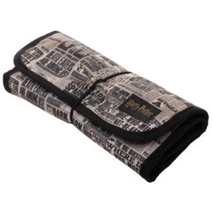 Harry Potter Newspaper Pattern Travel Gadget Fold-Up Wrap Phone Cord Organizer