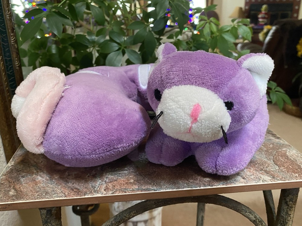 Travel Neck Pillow Head Support Soft & Cuddly Stuffed Animal Plush Cat Kitten