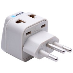 OREI Type N Travel Plug Adapter for Brazil – OREI Grounded 2 in 1 Socket Adapter
