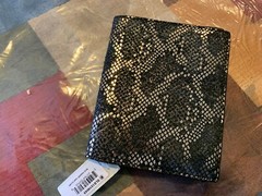 Fossil Leather Snakeskin Wallet