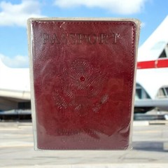 USA PASSPORT & VACCINE CARD HOLDER COMBO RED 5.6″ X 4″ NEW IN PACKAGE
