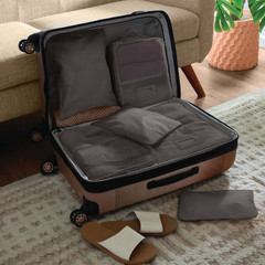 6 Piece Deluxe Packing Cube Set in Washed Black