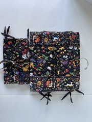 2 Handmade TRAVEL CASE Roll Tri-Fold Folding Zipper JEWELRY Cases BEAUTY PRODUCT