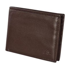 ASAD Premium Genuine Leather Wallet for Men | Slim, Brown Id Flap Window