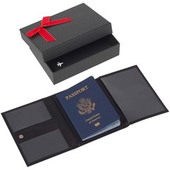 Pilot Wallet Passport Holder for Travel – RFID Blocking Genuine Leather Trave…
