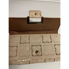 Liz Clairborne Cream Wallet 90s, Vintage, Card Holder, Check Book, Beige, Preppy