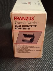 FRANZUS Dual Converter Adapter Set With Case For Overseas Elec. Plug Adapting‼️
