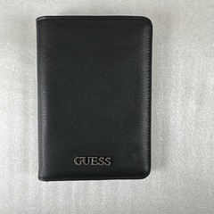 Guess Black GWP Elite Passport Wallet Pebbled Leather Bi-Fold Unisex New 2019 Z2