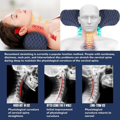 Luxury Memory Foam Cervical Neck Pillow with Removable Cover for Side Sleepers