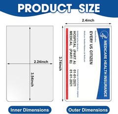 Waterproof Plastic Sleeves for Credit Cards (200)