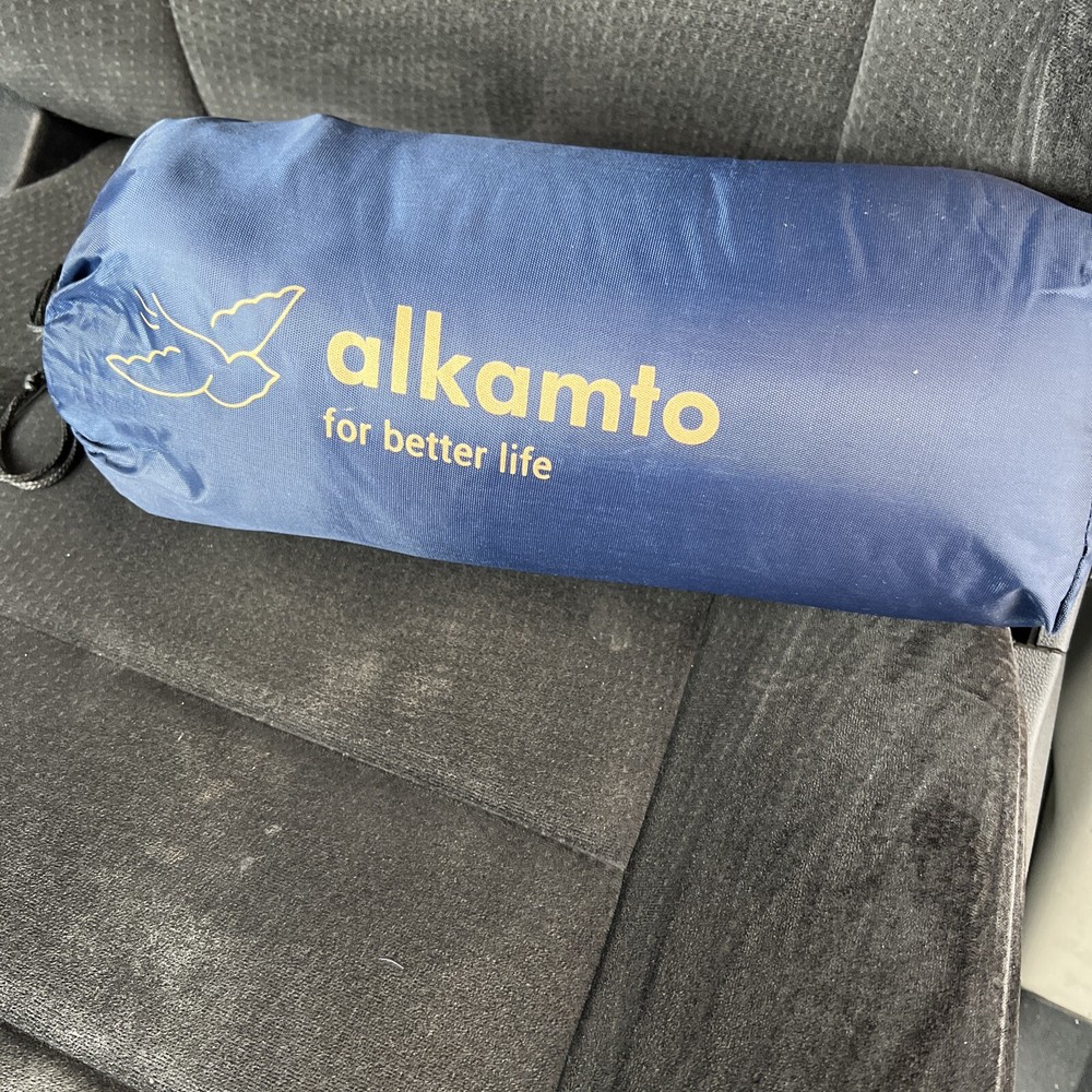 alkamto Travel & Camping Comfortable Memory Foam Pillow with Extra Cotton Cov…