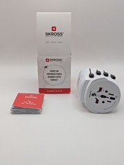 SKROSS PRO World Travel Adapter – Universal/European Plug Adapter | Open Box