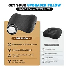Camping Pillow with Removable Cover Ultralight Air Pillow For Neck Lumber Suport