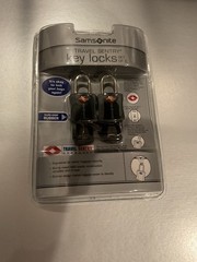 Samsonite Travel Sentry 2 Pk Black Key Locks Sealed New