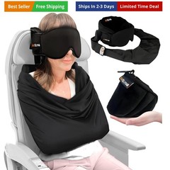 3-in-1 Airplane Sleep Support System – Integrated Plane Sleeping Accessories …