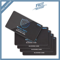 5 Pack RFID Blocking Card – Protects Entire Wallet, NFC Debit & Credit Cards New