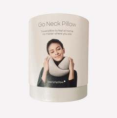 OstrichPillow Go Neck Pillow – Gray – Travel Pillow – Open Box, Not Used