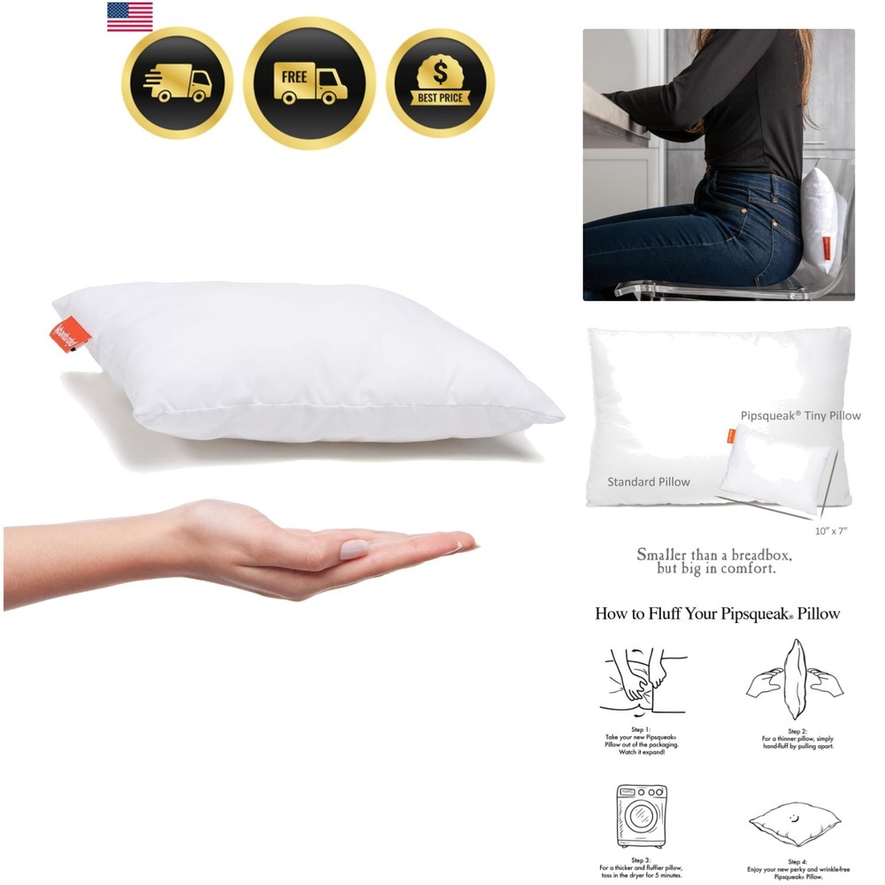 Microfiber Mini Pillow Small Travel Pillow Kids Dog Support Lumbar Neck