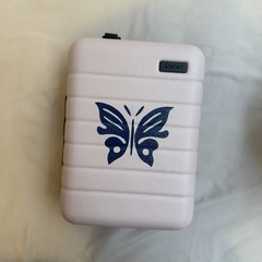 Away Travel Blush Pink Mini Suitcase with Butterfly toiletry case accessories
