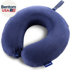 Travel Pillow Memory Foam – Head Neck Support Airplane Pillow for Traveling, Car
