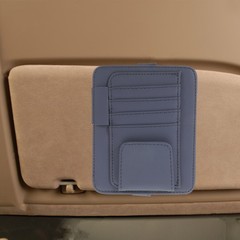 Car Sunshade Storage Bag Visor for Documents Holder Pocket Organizer Clip