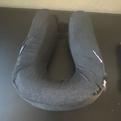Sealy Black U-Shaped Supportive Comfortable Travel Neck Pillow for Journey Rest