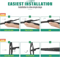Windshield Wiper Blades Set for Honda CR-V 2023-2025 – 3 Pack
