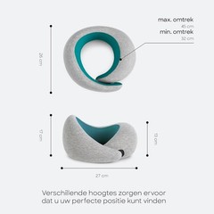Memory Foam Travel Pillow – Ergonomic Design, Washable Cover