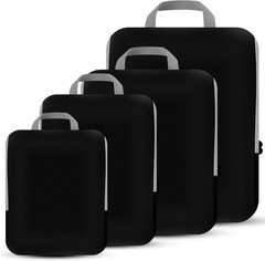 4 Set Compression Packing Cubes Travel – Travel Accessories Expandable Packing O