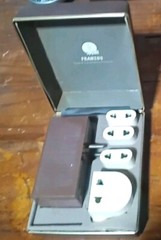Franzus Foreign Electricity Converter Kit 1600 watt 220v to 110v Vintage