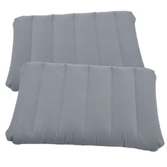 CaoXiong 2 Pack Ultralight Inflatable Camping Pillow Squared Flocked Fabric A…
