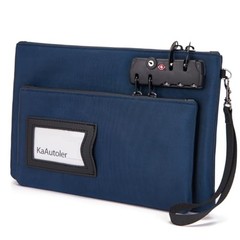Money Bag with Lock, Double Layer Cash Bag for Valuables