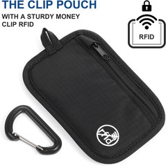 RFID Blocking Clip Stash Pouch Minimalist Travel Wallet Rfid Protected Stash Pou