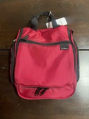 New L.L. Bean Toiletries Organizer. Small. Red.
