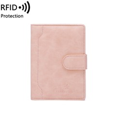 Leather Passport Vaccine Card Passport Holder Travel Wallet Blocking Case Cover
