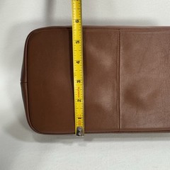 Royce Smooth Soft Brown Leather Zip Top Toiletry Travel Bag