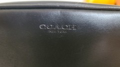 Coach Smooth Black Leather Small Travel Kit 2522 New York NWT 8 3/4″ X 5″