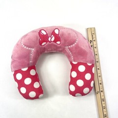 Disney Baby Minnie Mouse Pink Neck Roll Travel Pillow Baby Size
